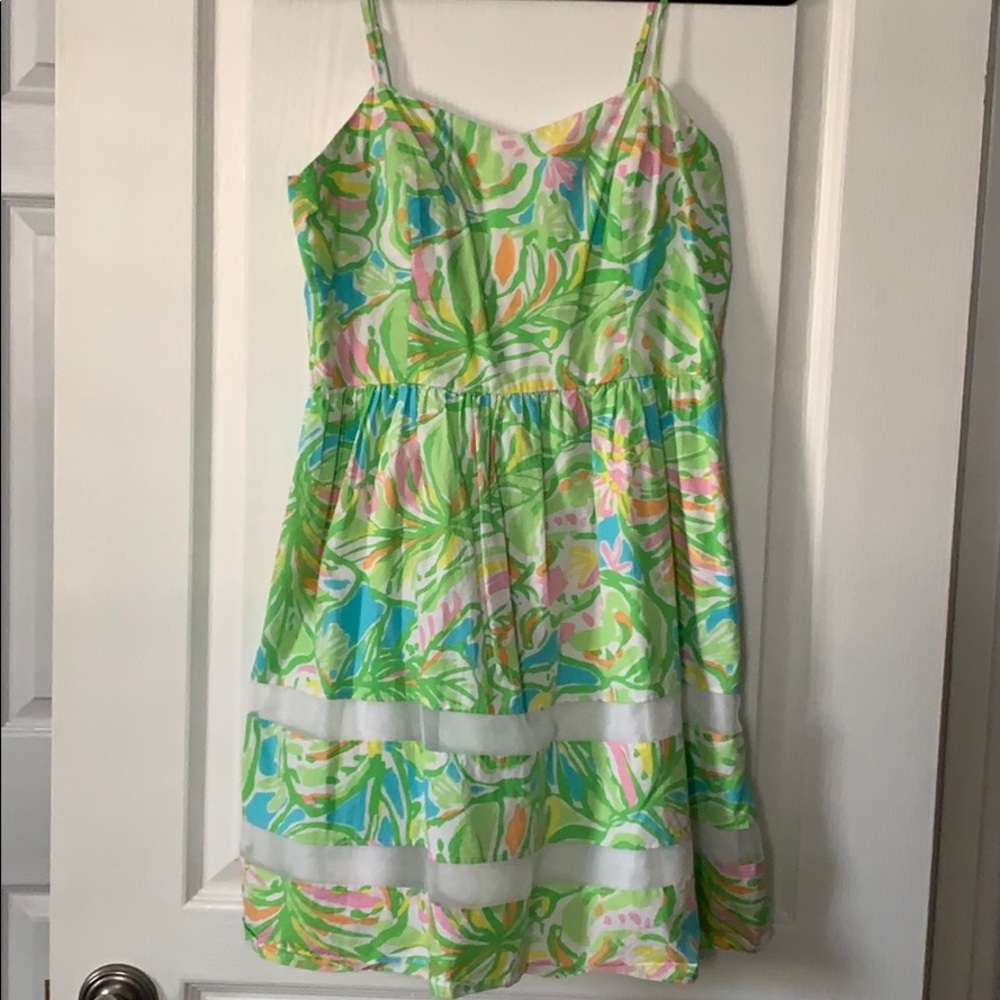 Spaghetti strap flare dress